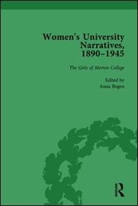 Couverture_Women's University Narratives, 1890-1945, Part I Vol 2