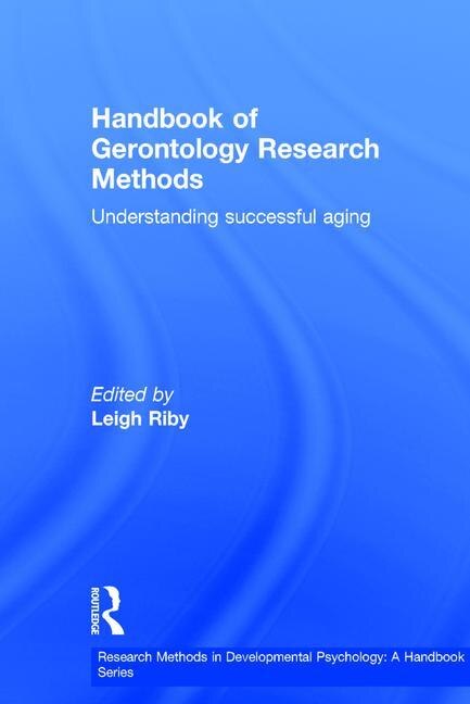 Couverture_Handbook Of Gerontology Research Methods
