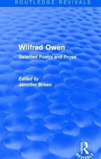 Couverture_Wilfred Owen (routledge Revivals)