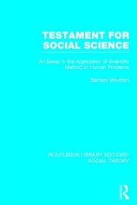 Front cover_Testament for Social Science (RLE Social Theory)