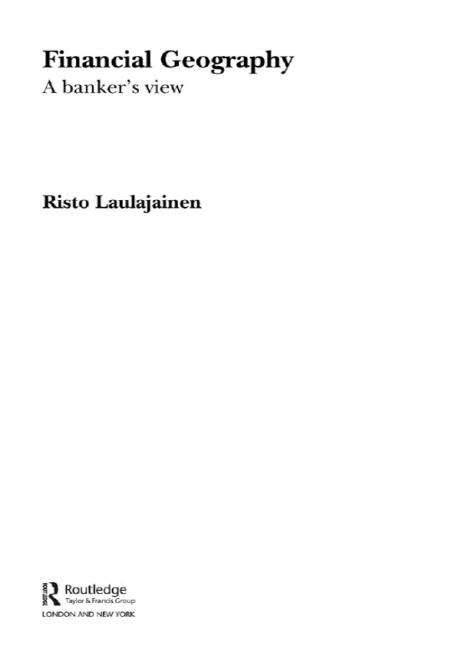 Front cover_Financial Geography