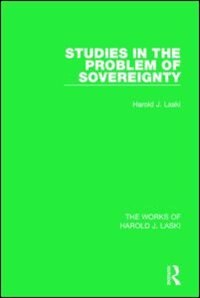 Front cover_Studies in the Problem of Sovereignty (Works of Harold J. Laski)