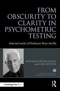 Couverture_From Obscurity To Clarity In Psychometric Testing
