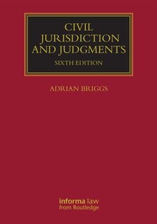 Couverture_Civil Jurisdiction And Judgments