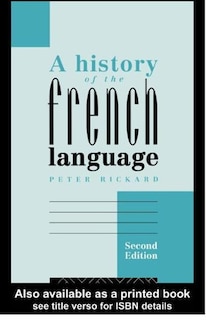 Front cover_A History Of The French Language