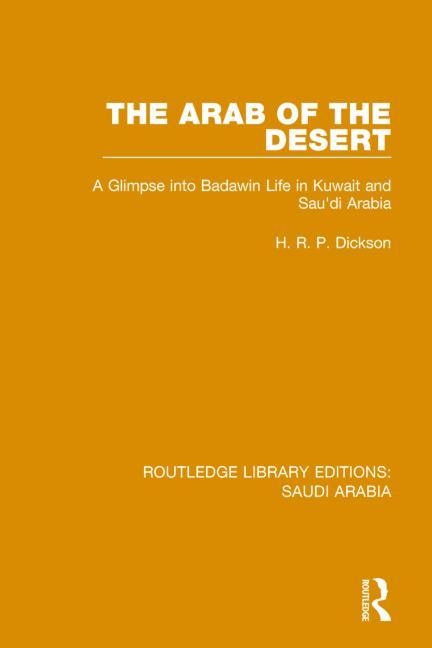Front cover_The Arab of the Desert Pbdirect