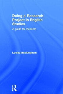 Front cover_Doing A Research Project In English Studies