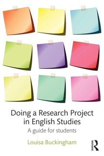 Front cover_Doing A Research Project In English Studies