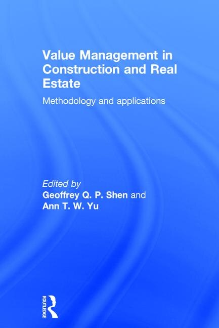 Front cover_Value Management In Construction And Real Estate