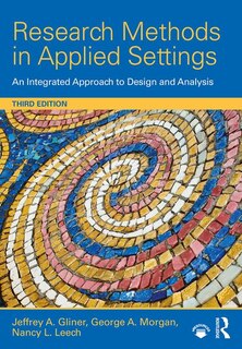 Front cover_Research Methods In Applied Settings