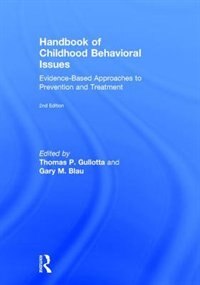 Couverture_Handbook Of Childhood Behavioral Issues