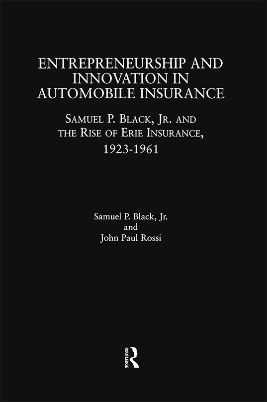 Couverture_Entrepreneurship And Innovation In Automobile Insurance
