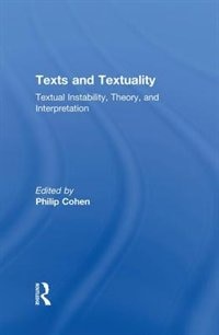 Front cover_Texts And Textuality