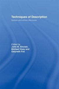 Couverture_Techniques Of Description