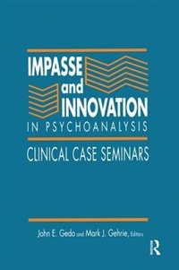 Couverture_Impasse And Innovation In Psychoanalysis