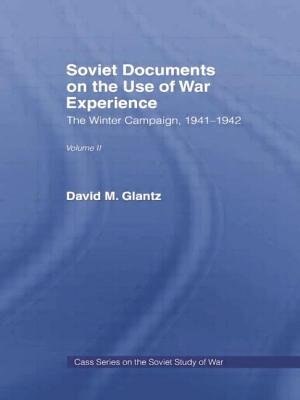 Front cover_Soviet Documents On The Use Of War Experience