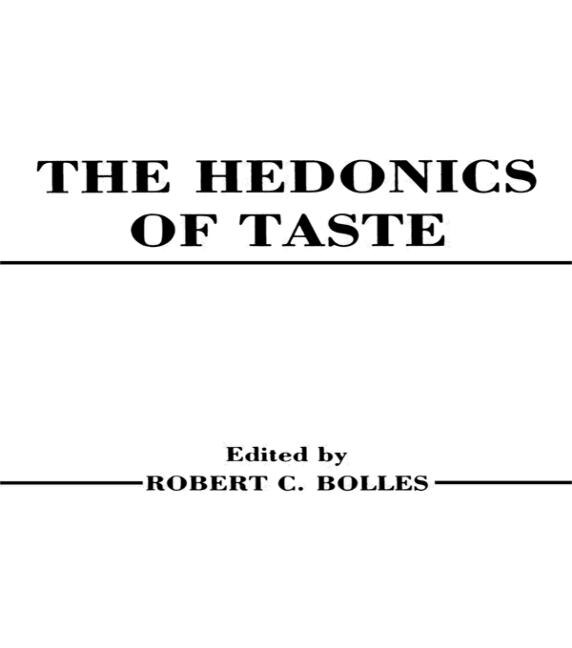 Front cover_Hedonics Of Taste