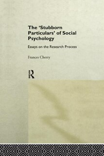 Couverture_Stubborn Particulars of Social Psychology