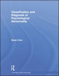 Couverture_Classification And Diagnosis Of Psychological Abnormality