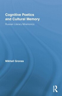 Couverture_Cognitive Poetics And Cultural Memory