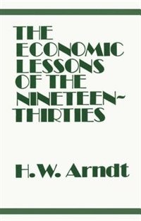 Couverture_Economic Lessons of the 1930s