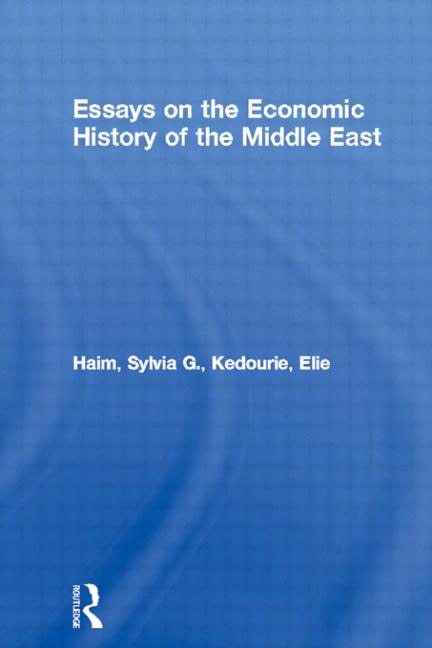 Front cover_Essays On The Economic History Of The Middle East