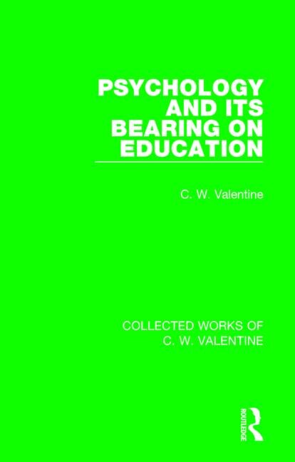Couverture_Psychology And Its Bearing On Education