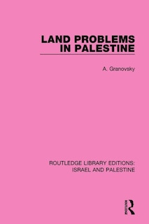 Couverture_Land Problems in Palestine