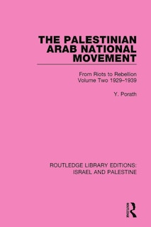Front cover_The Palestinian Arab National Movement, 1929-1939