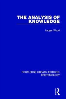 Couverture_The Analysis Of Knowledge