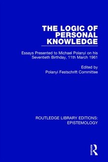 Front cover_Logic of Personal Knowledge