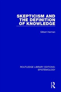 Front cover_Skepticism And The Definition Of Knowledge