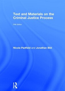 Front cover_Text And Materials On The Criminal Justice Process