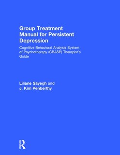 Couverture_Group Treatment Manual For Persistent Depression