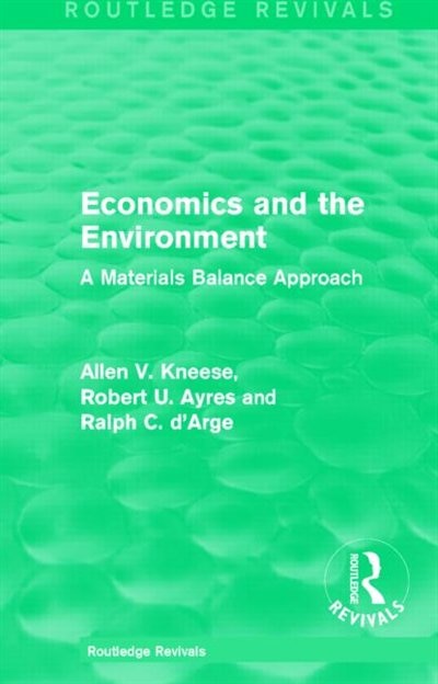 Front cover_Economics And The Environment