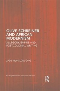Front cover_Olive Schreiner And African Modernism