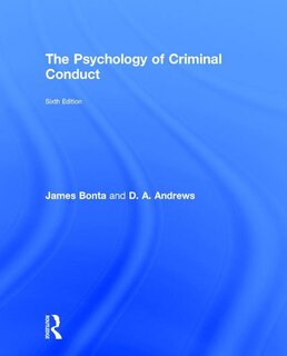 Front cover_The Psychology Of Criminal Conduct