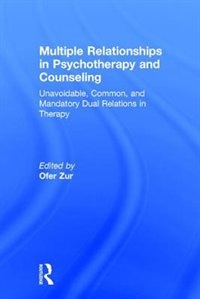 Couverture_Multiple Relationships In Psychotherapy And Counseling