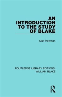 Front cover_An Introduction To The Study Of Blake