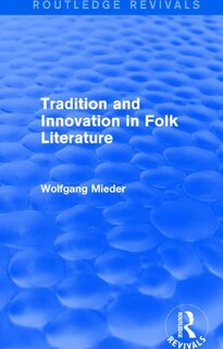 Front cover_Tradition And Innovation In Folk Literature