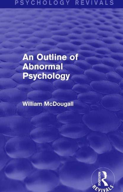Front cover_An Outline Of Abnormal Psychology