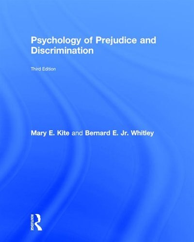 Couverture_Psychology Of Prejudice And Discrimination