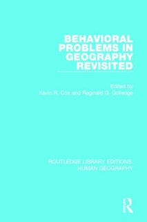 Couverture_Behavioral Problems In Geography Revisited