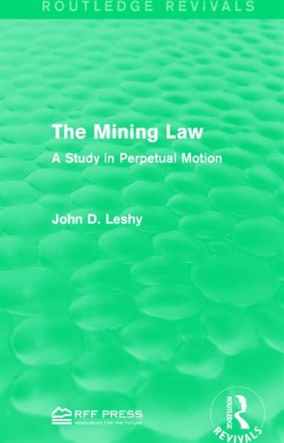 Front cover_The Mining Law