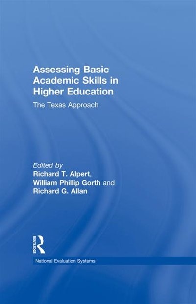Couverture_Assessing Basic Academic Skills In Higher Education