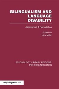 Couverture_Bilingualism And Language Disability (ple
