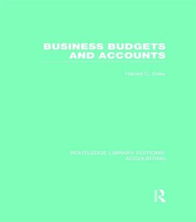 Front cover_Business Budgets and Accounts (RLE Accounting)