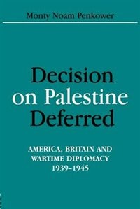 Front cover_Decision On Palestine Deferred