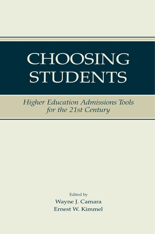 Front cover_Choosing Students