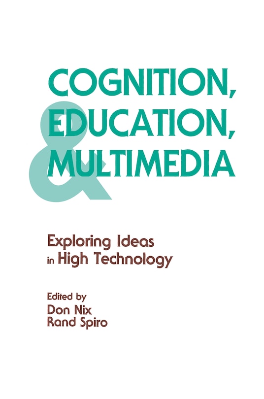 Front cover_Cognition, Education, And Multimedia